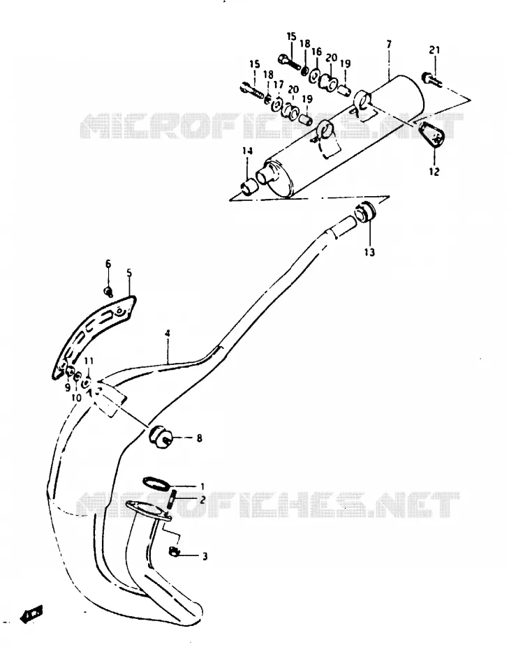 GELUIDDEMPER Suzuki MOTO 125 TS-X 1984  TS125XE(E/F/G)