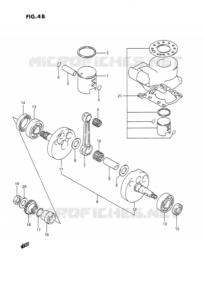 KRUKAS (MODELE K) Suzuki MOTO 80 RM 1994  RM80R(E3)