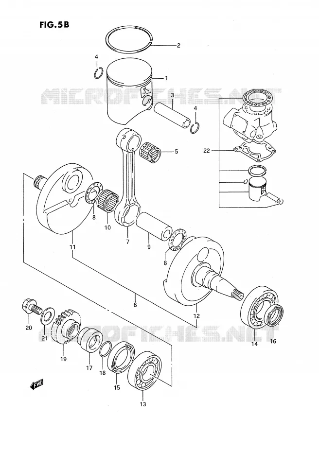 KRUKAS (MODELE P/R) Suzuki MOTO 250 RMX 1991  RMX250M(E3)