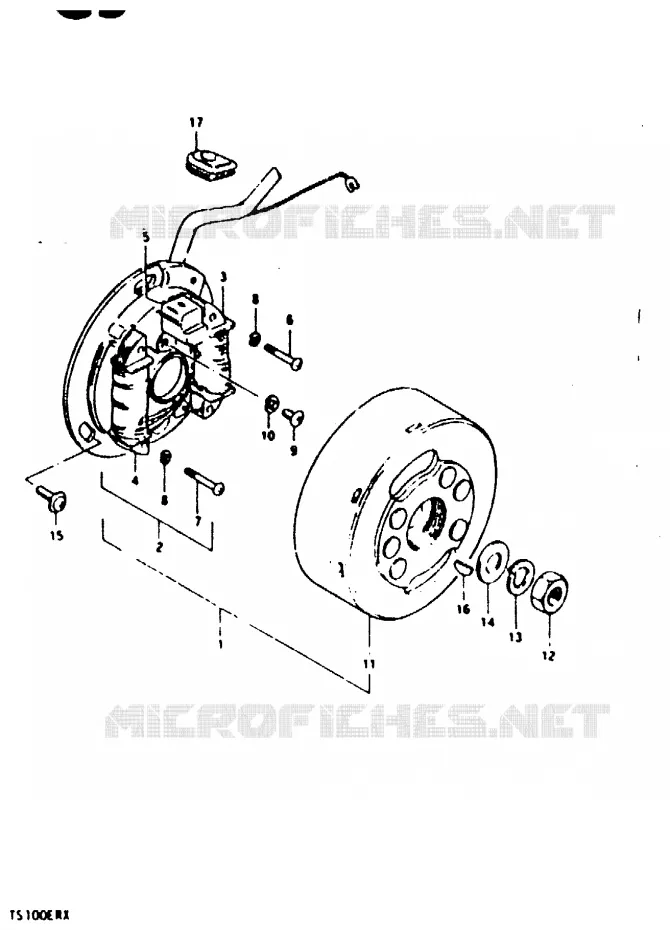 ONTSTEKING (E24) Suzuki MOTO 100 TS-ER 1996  TS100ERT(T/X)