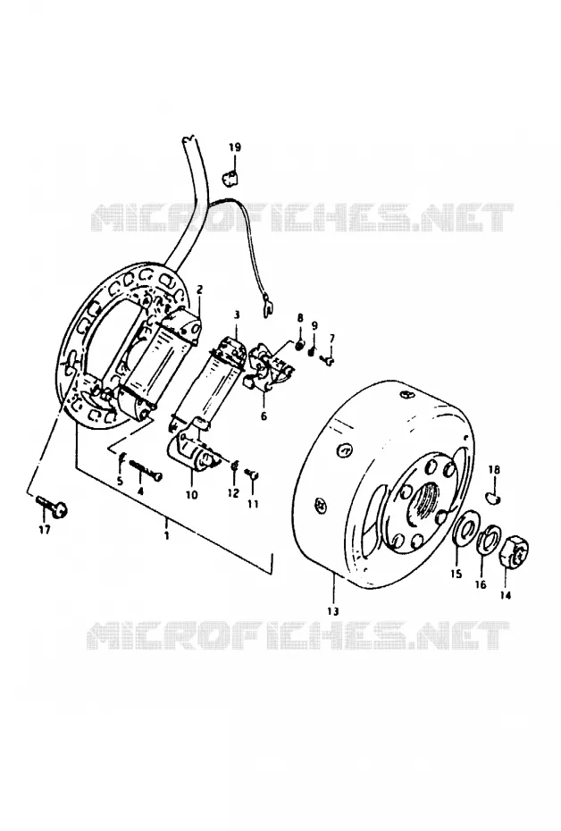 ONTSTEKING Suzuki MOTO 50 TS-ER 1983  TS50ERKDBD(Z/D)