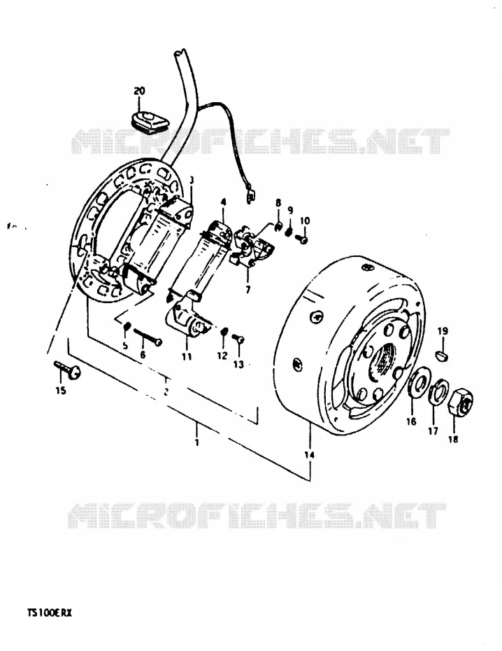 ONTSTEKING (TS100ERT) Suzuki MOTO 100 TS-ER 1996  TS100ERT(T/X)