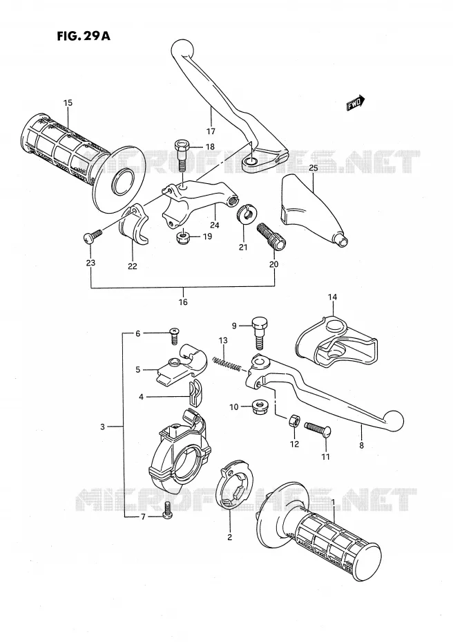 SCHAKELAARS (MODELE K/L/M/N/P/R/S) Suzuki MOTO 80 RM 1988  RM80XJ(E2)