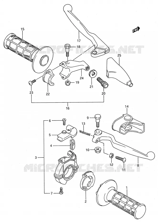 SCHAKELAARS (MODELE K/L/M/N/P/R/S) Suzuki MOTO 80 RM 1989  RM80K(E28)