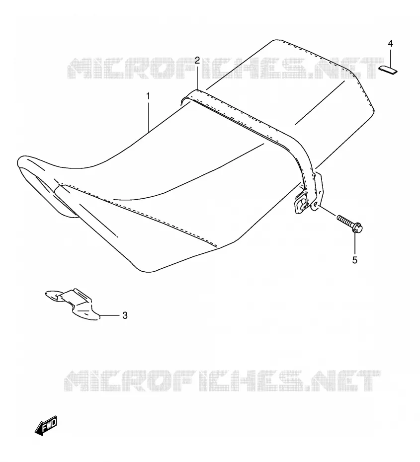 SEAT (MODELE R P31) Suzuki MOTO 125 TS-ER 1994  TS125ERCR(E1)