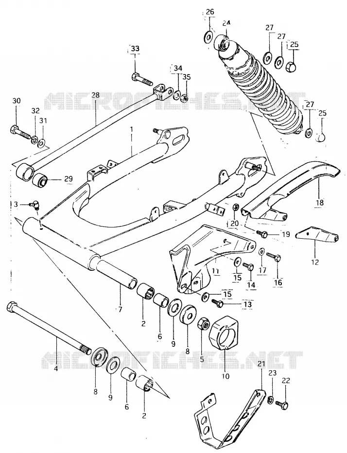 SWINGARM Suzuki MOTO 400 SP 1980  SP400T