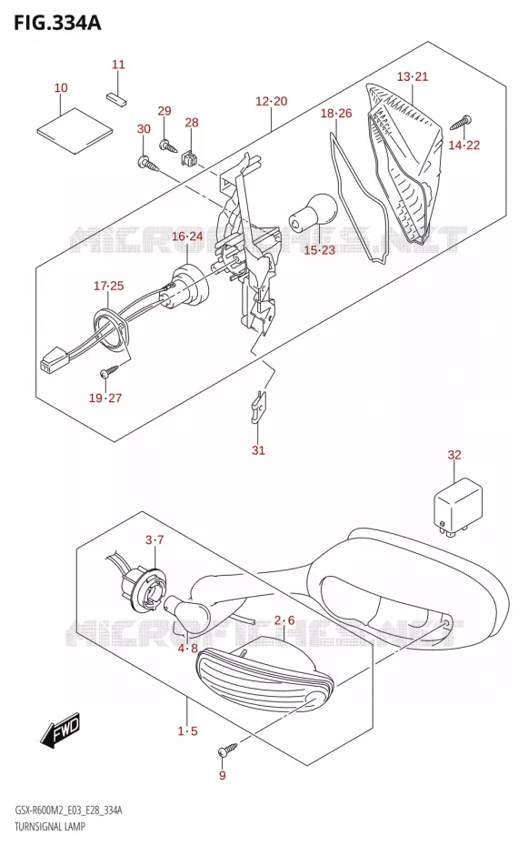 INDICATOREN Suzuki MOTO 600 GSX-R 2022  GSX-R600 M2 (E03,E28,E33)