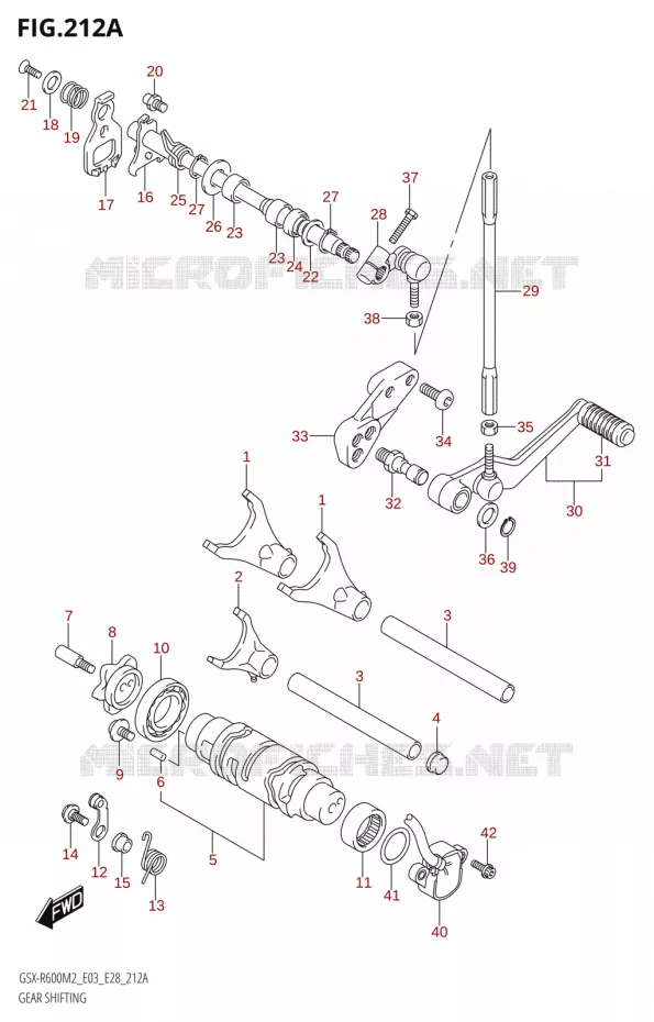 SCHAKELEN ASSY Suzuki MOTO 600 GSX-R 2022  GSX-R600 M2 (E03,E28,E33)