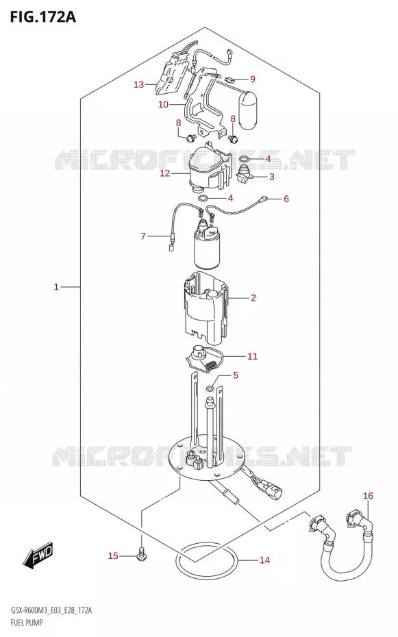 BENZINE POMP Suzuki MOTO 600 GSX-R 2023  GSX-R600 M3 (E03,E28,E33)