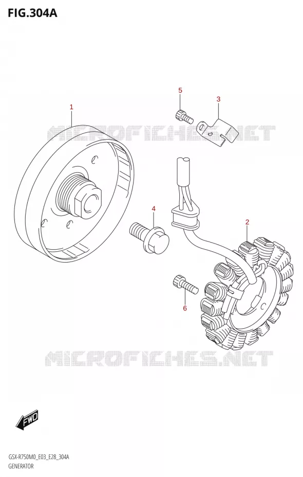 ALTERNATOR Suzuki MOTO 750 GSX-R 2020  GSX-R750 M0 (E03,E28,E33)
