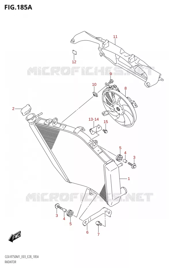 RADIATOR Suzuki MOTO 750 GSX-R 2021  GSX-R750 M1 (E03,E28,E33)