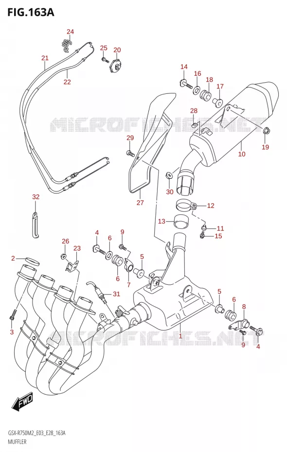 GELUIDDEMPER Suzuki MOTO 750 GSX-R 2022  GSX-R750 M2 (E03,E28,E33)