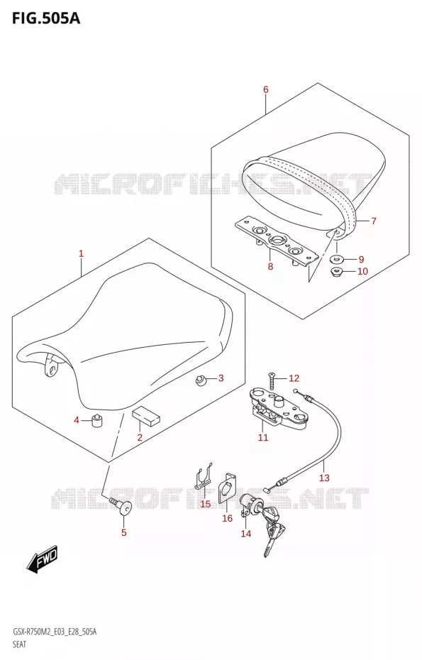 SEAT Suzuki MOTO 750 GSX-R 2022  GSX-R750 M2 (E03,E28,E33)