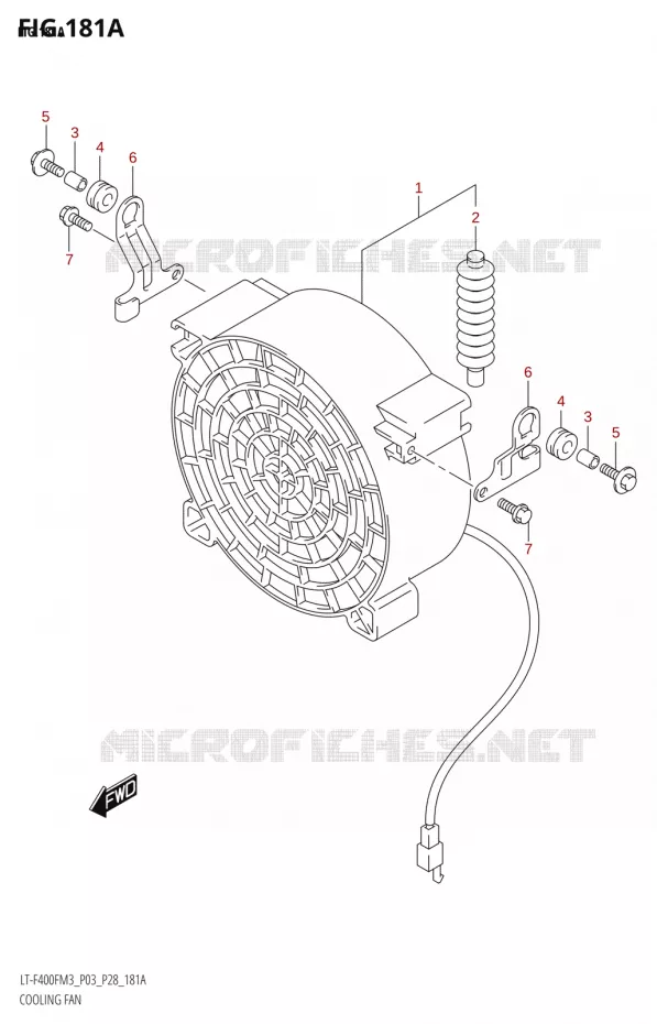 KOELVENTILATOR Suzuki QUAD 400 KINGQUAD 2023  LT-A400F M3 (P28)