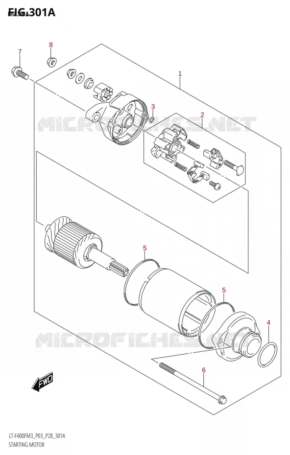 STARTMOTOR Suzuki QUAD 400 KINGQUAD 2023  LT-A400F M3 (P28)
