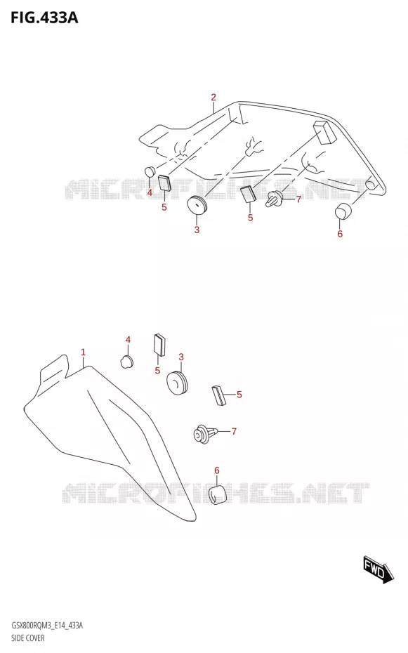 ACHTER KUIP Suzuki MOTO 800 GSX 2023  GSX800RQ M3 (E14)