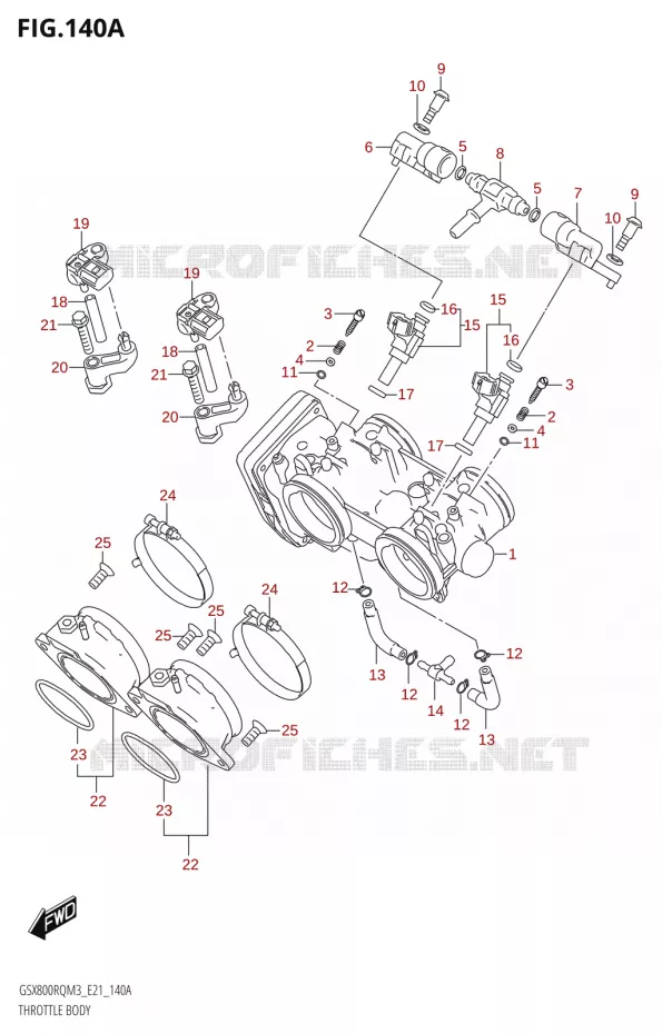 GASKLEPHUIS Suzuki MOTO 800 GSX 2023  GSX800RRQ M3 (E21)