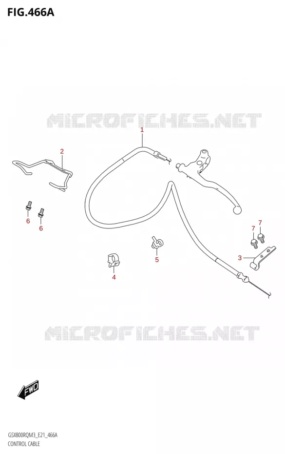 STUUR - KABELS Suzuki MOTO 800 GSX 2023  GSX800RRQ M3 (E21)