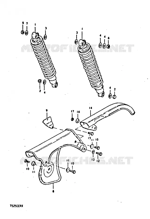 KETTINGKAST Suzuki MOTO 250 TS-ER 1996  TS250ERT(T/X)
