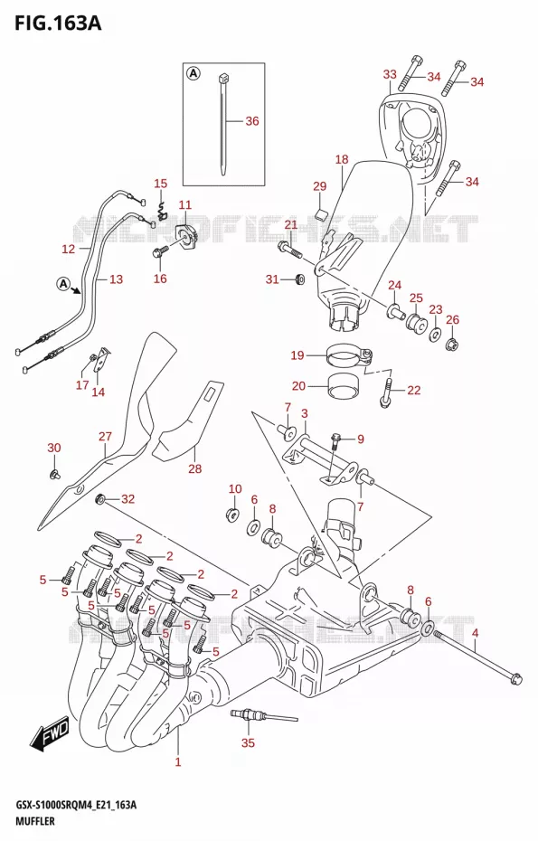 GELUIDDEMPER Suzuki MOTO 1000 KATANA 2024  GSX-S1000SRQ M4 (E21)