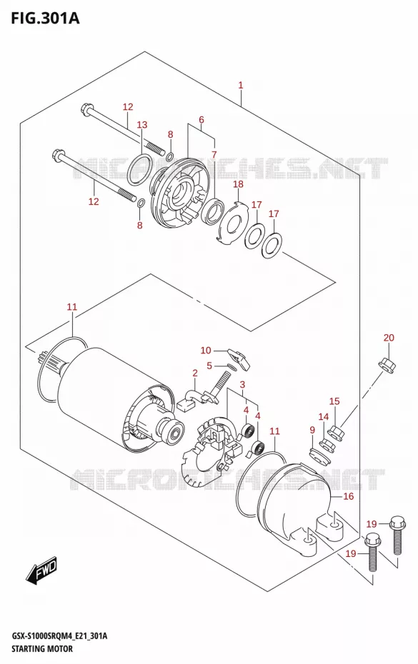 STARTMOTOR Suzuki MOTO 1000 KATANA 2024  GSX-S1000SRQ M4 (E21)