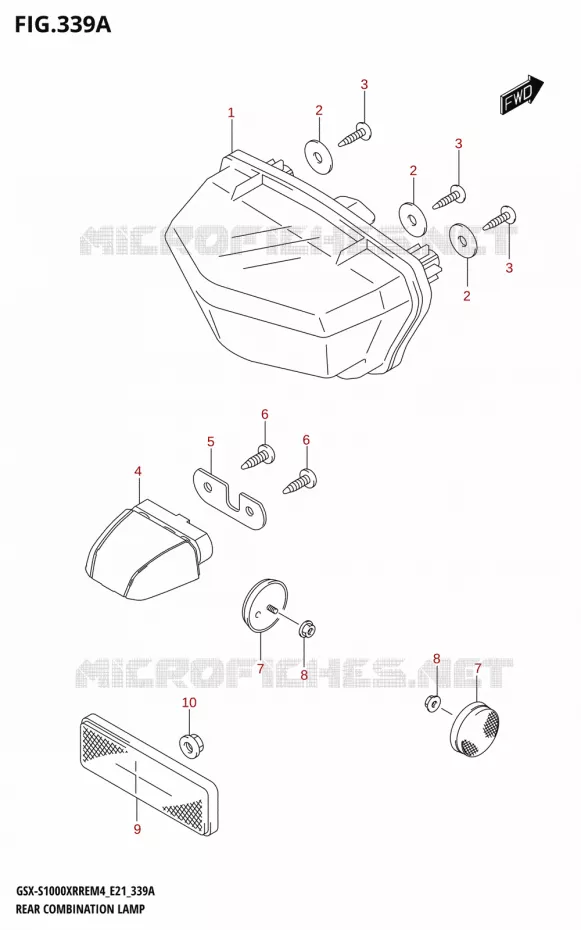 ACHTERLICHT Suzuki MOTO 1000 GSX-S 2024  GSX-S1000XRRE M4 (E21)