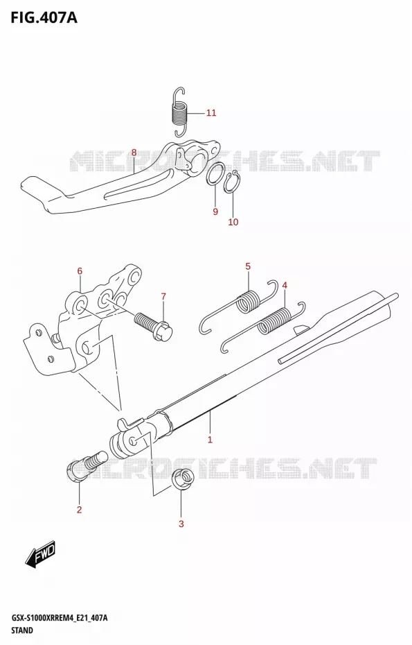 STAND Suzuki MOTO 1000 GSX-S 2024  GSX-S1000XRRE M4 (E21)