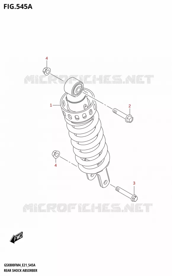 ACHTER SCHOKDEMPER Suzuki MOTO 800 GSX 2024  GSX800FRQ M4 (E21)