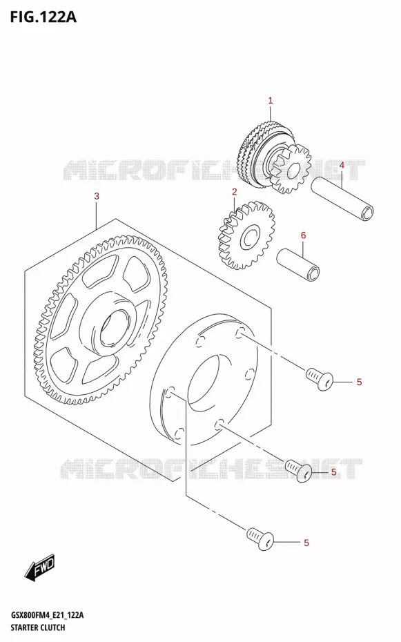 STARTMOTOR KOPPELINGS Suzuki MOTO 800 GSX 2024  GSX800FRQ M4 (E21)