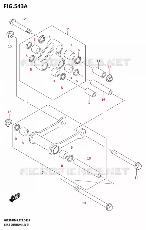 SCHOKBREKER AANEENSCHAKELING Suzuki MOTO 800 GSX 2024  GSX800FUQ M4 (E21)