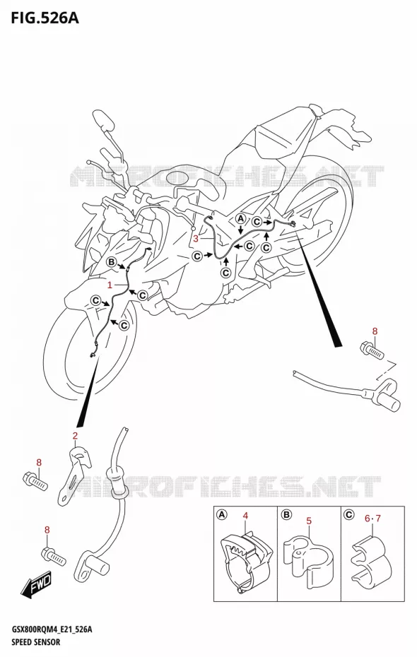 SNELHEIDSSENSOR Suzuki MOTO 800 GSX 2024  GSX800RQ M4 (E21)