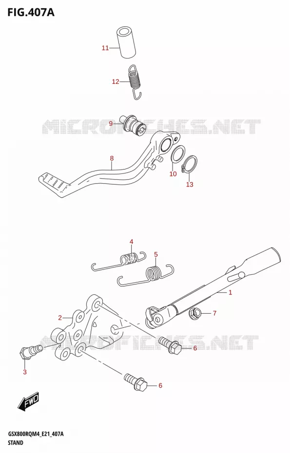 STAND Suzuki MOTO 800 GSX 2024  GSX800RQ M4 (E21)