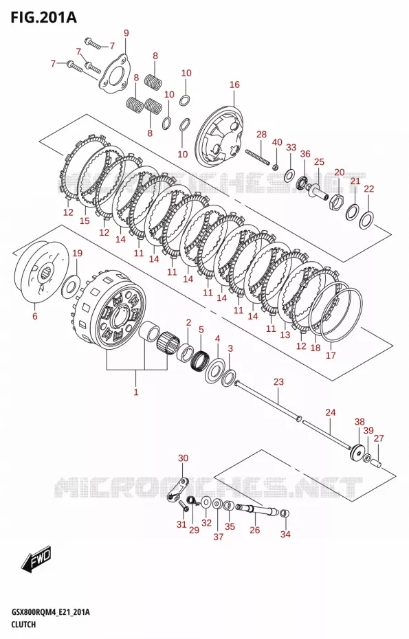 KOPPELING Suzuki MOTO 800 GSX 2024  GSX800UQ M4 (E21)