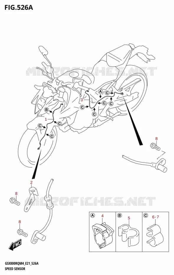 SNELHEIDSSENSOR Suzuki MOTO 800 GSX 2024  GSX800UQ M4 (E21)