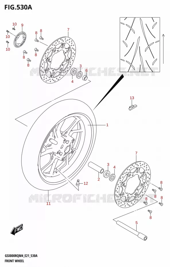 VOORWIEL Suzuki MOTO 800 GSX 2024  GSX800UQ M4 (E21)