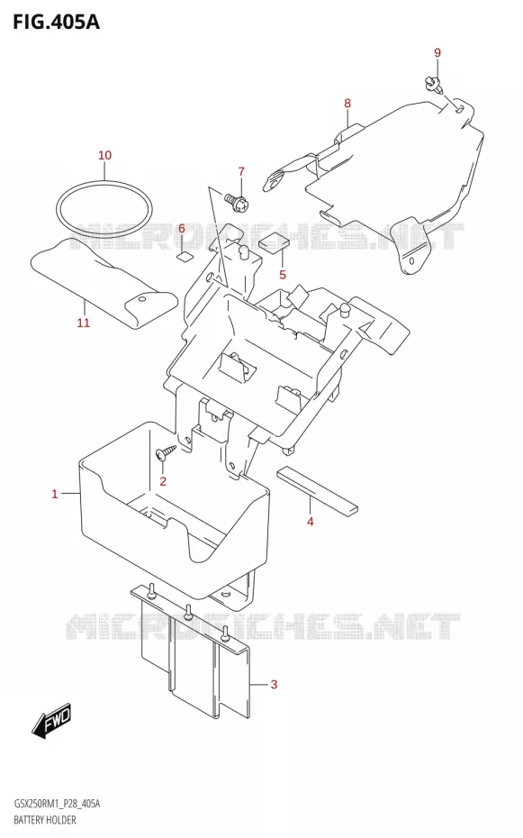 BATTERIJHOUDER Suzuki MOTO 250 GSX-R 2021  GSX250R M1 (P28)