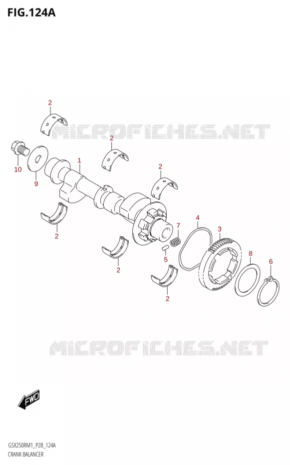 CRANK BALANCER Suzuki MOTO 250 GSX-R 2021  GSX250R M1 (P28)