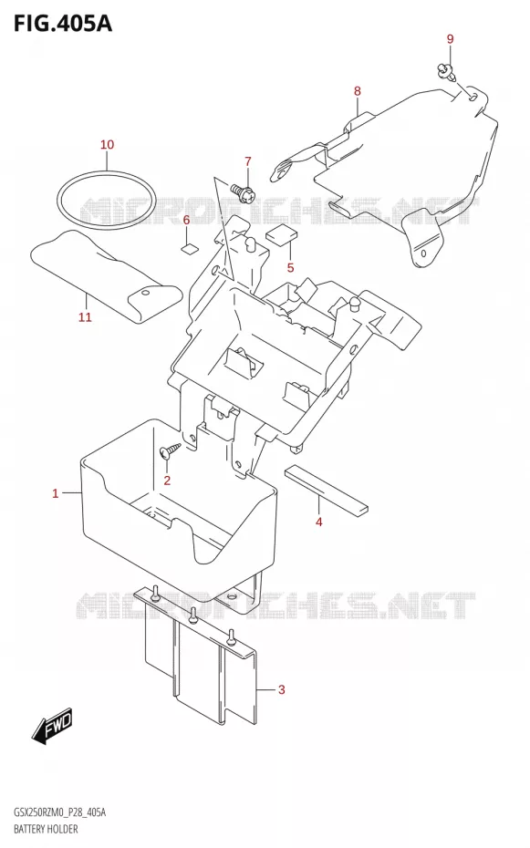 ACCU BOX - TOOLS Suzuki MOTO 250 GSX-R 2020  GSX250RZ M0 E03,E28,E33