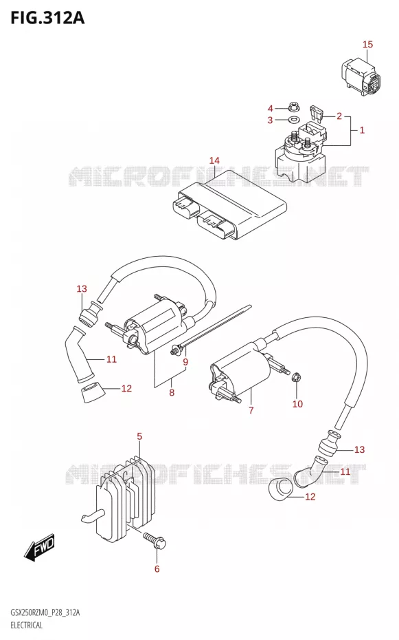 ELEKTRISCH Suzuki MOTO 250 GSX-R 2020  GSX250RZ M0 E03,E28,E33