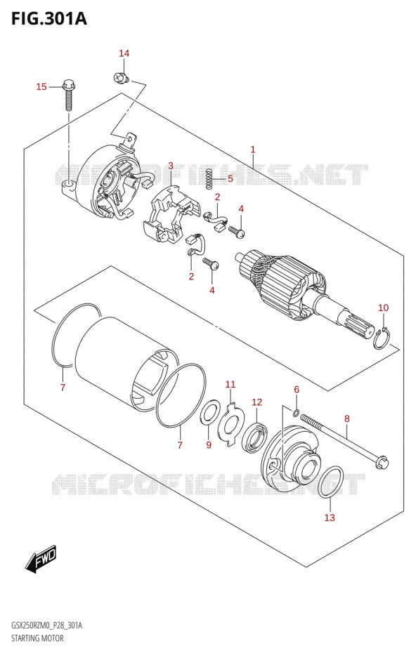 STARTMOTOR Suzuki MOTO 250 GSX-R 2020  GSX250RZ M0 E03,E28,E33