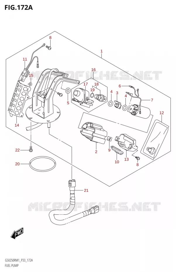 BENZINE POMP Suzuki MOTO 250 GSX-R 2021  GSX250R M1 (P33)