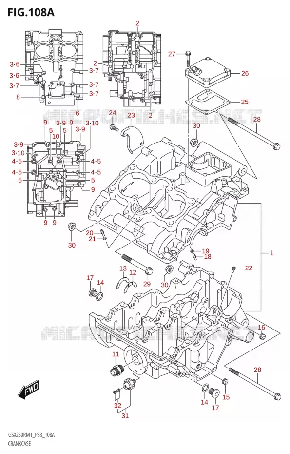 CARTER Suzuki MOTO 250 GSX-R 2021  GSX250R M1 (P33)