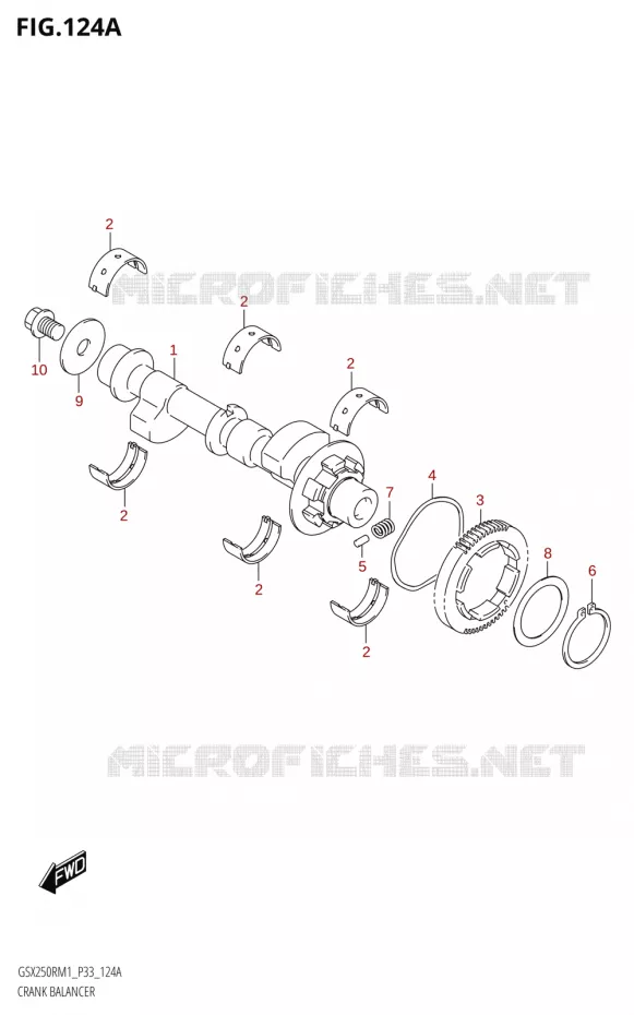 CRANK BALANCER Suzuki MOTO 250 GSX-R 2021  GSX250R M1 (P33)