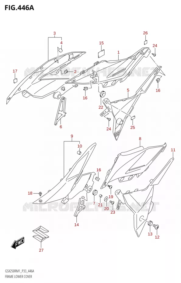 INNER KUIP (GSX250R) Suzuki MOTO 250 GSX-R 2021  GSX250R M1 (P33)