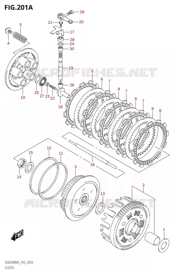 KOPPELING Suzuki MOTO 250 GSX-R 2021  GSX250R M1 (P33)