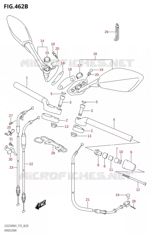 STUUR (GSX250R) Suzuki MOTO 250 GSX-R 2021  GSX250R M1 (P33)