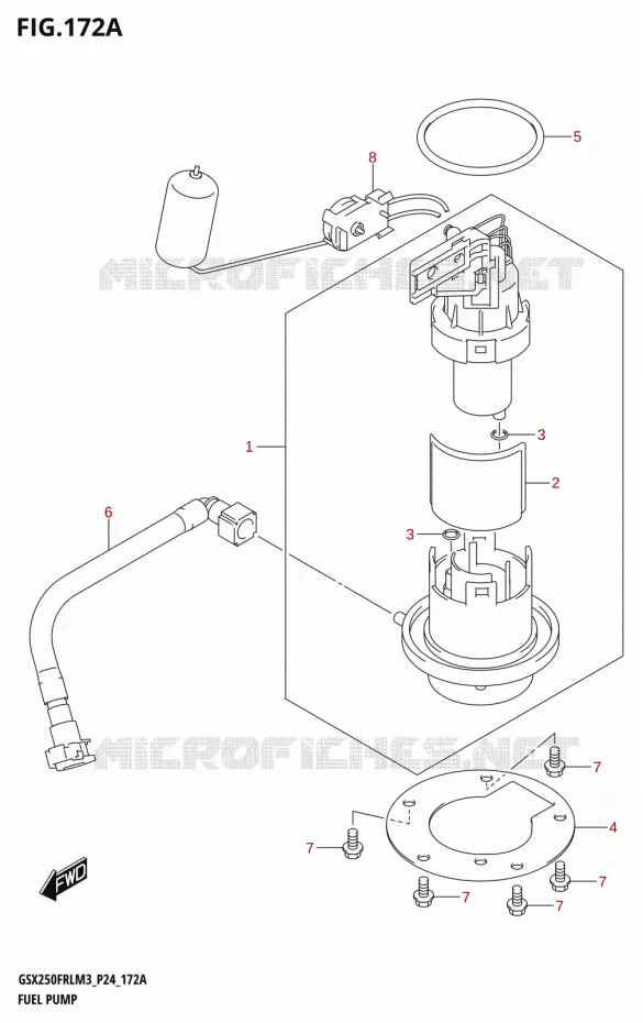 BENZINE POMP Suzuki MOTO 250 GSX-R 2023  GSX250FRLX / GSX250FRL M3 (P24)
