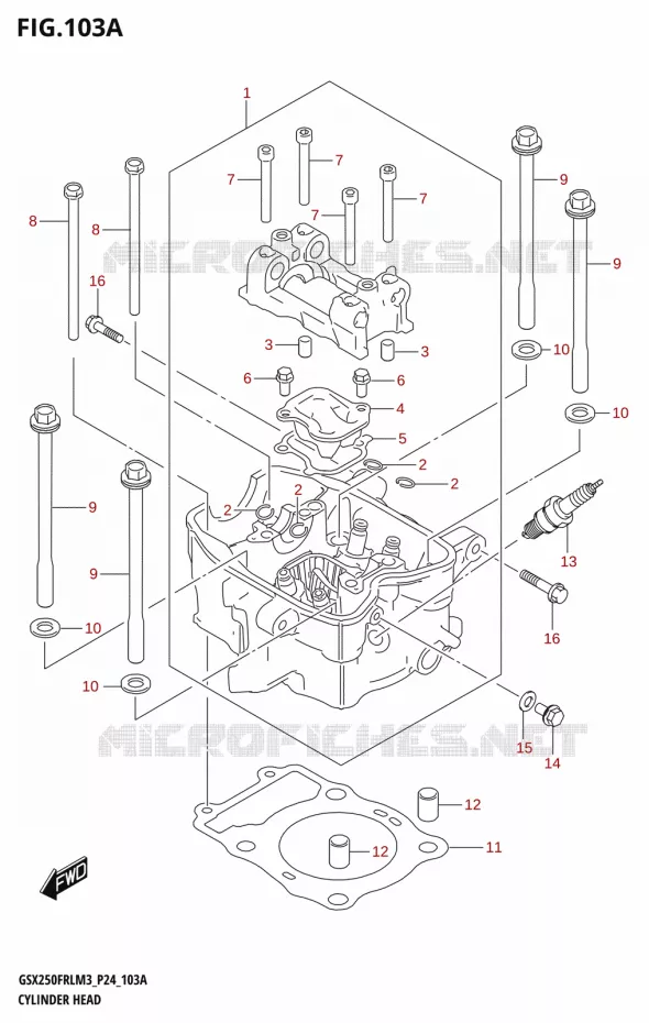 CILINDERKOP Suzuki MOTO 250 GSX-R 2023  GSX250FRLX / GSX250FRL M3 (P24)