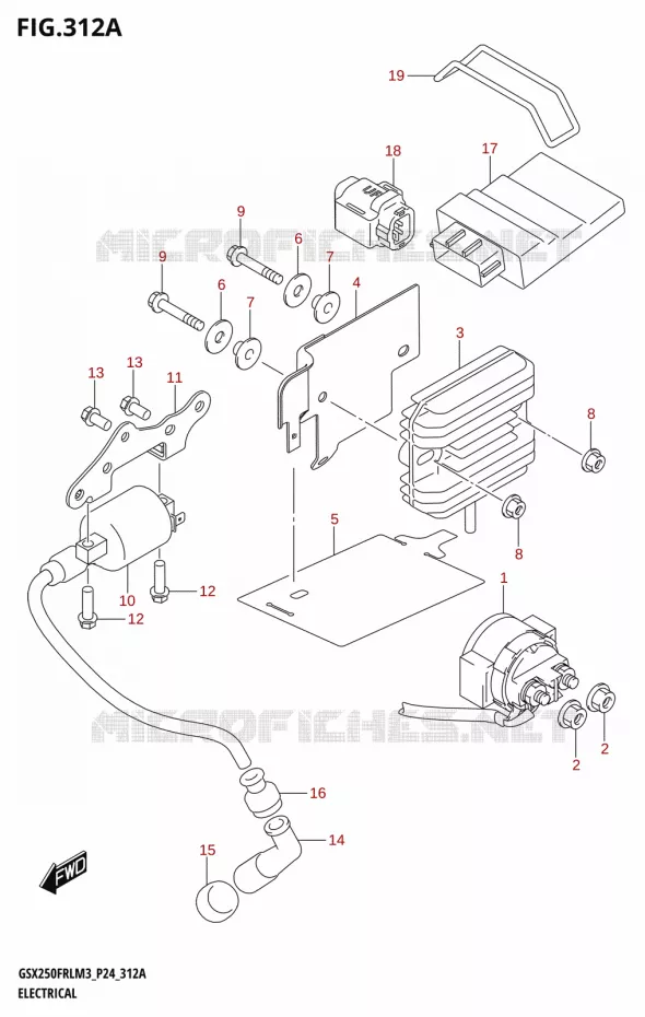 ELEKTRISCH Suzuki MOTO 250 GSX-R 2023  GSX250FRLX / GSX250FRL M3 (P24)