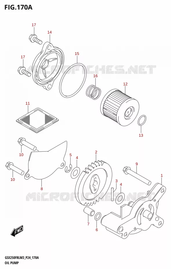 OLIEPOMP Suzuki MOTO 250 GSX-R 2023  GSX250FRLX / GSX250FRL M3 (P24)
